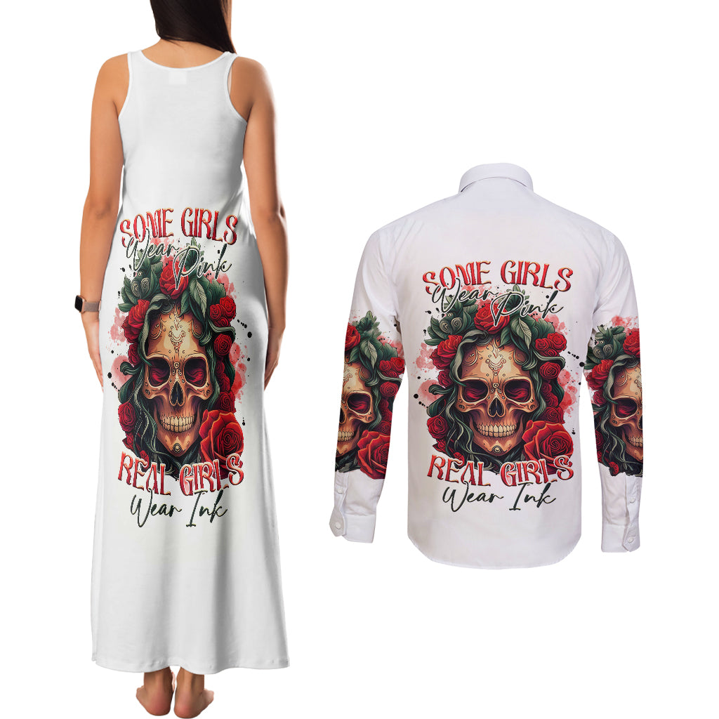 rose-skull-couples-matching-tank-maxi-dress-and-long-sleeve-button-shirts-some-girl-wear-pink-real-girl-wear-ink