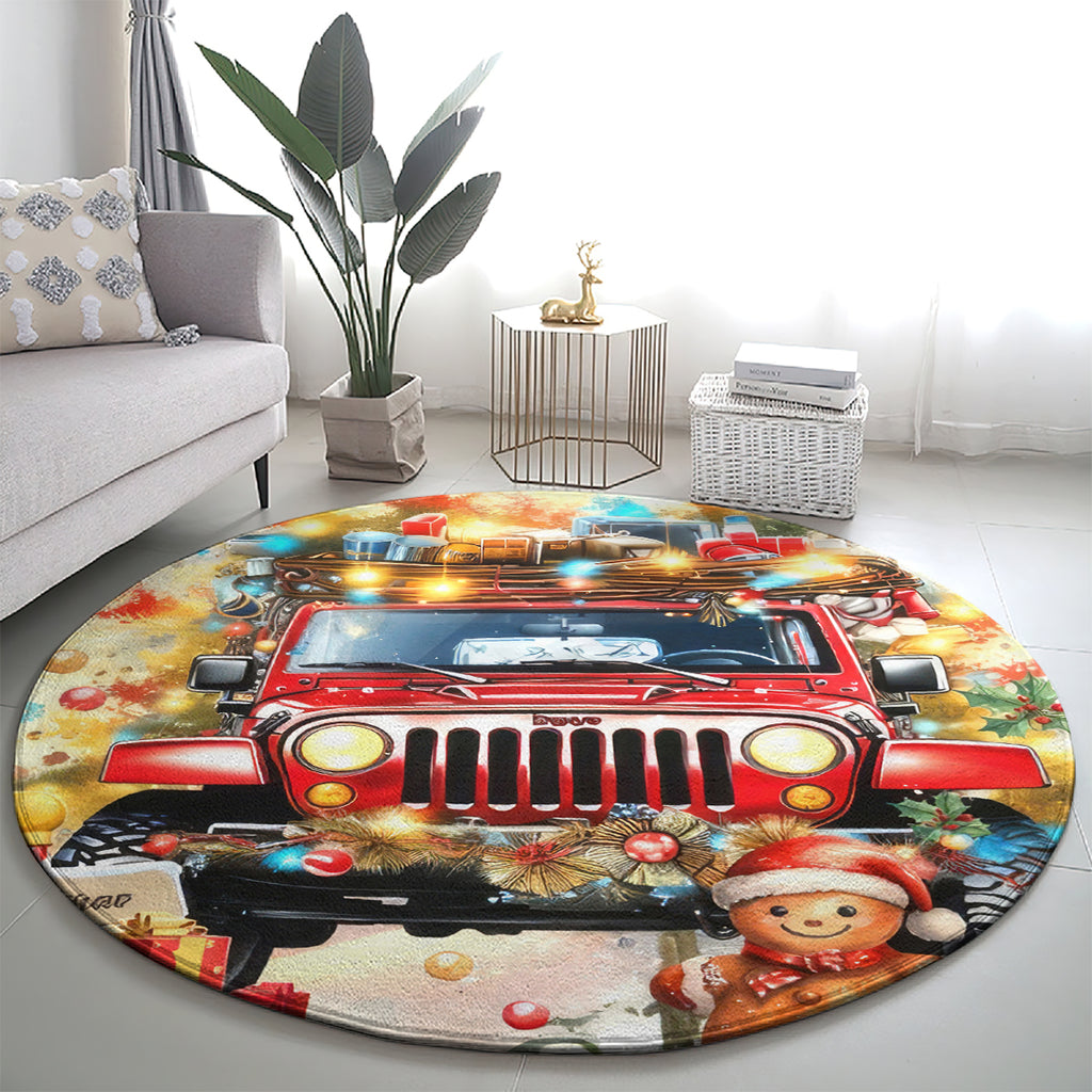 christmas-red-jeep-round-carpet-all-i-want-for-christmas-is-just-a-jeep