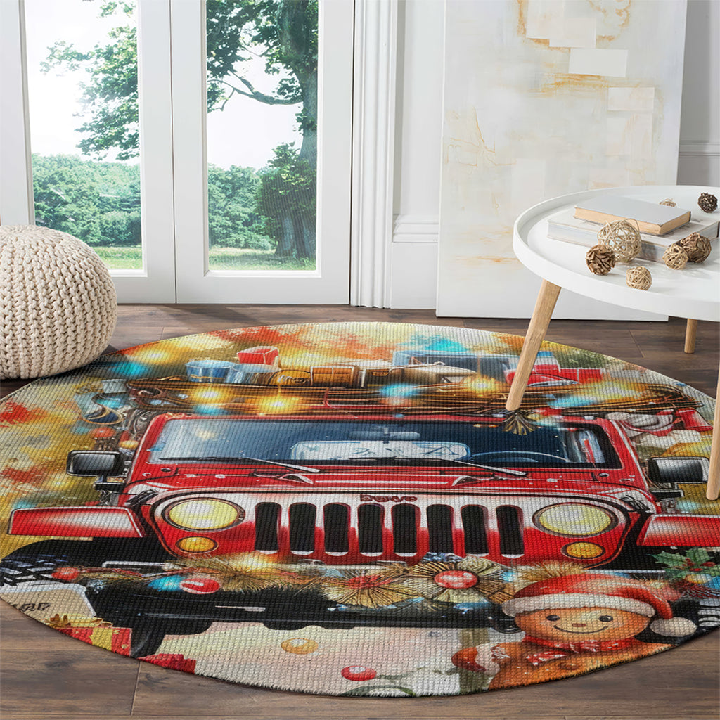 christmas-red-jeep-round-carpet-all-i-want-for-christmas-is-just-a-jeep