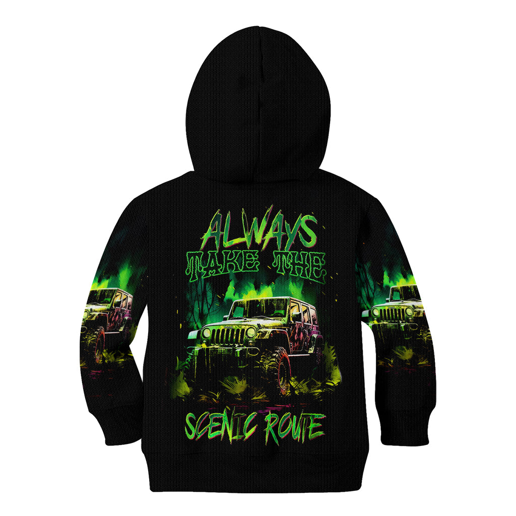 off-road-jeep-kid-hoodie-always-take-the-scenic-route