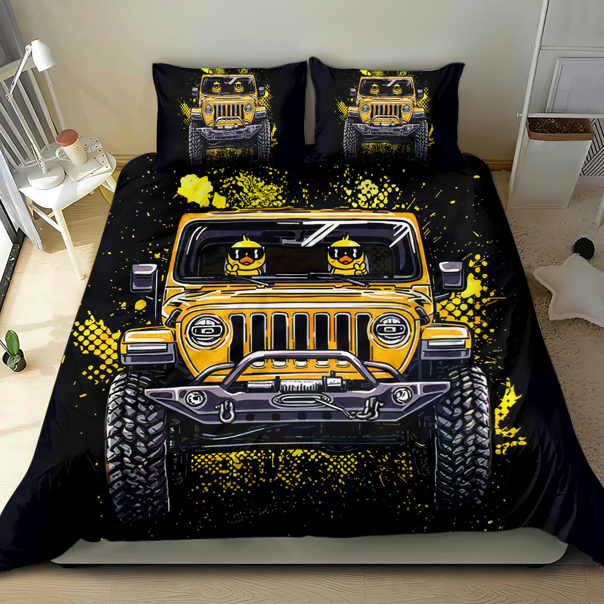 duck-jeep-bedding-set-best-friend-are-the-sisters