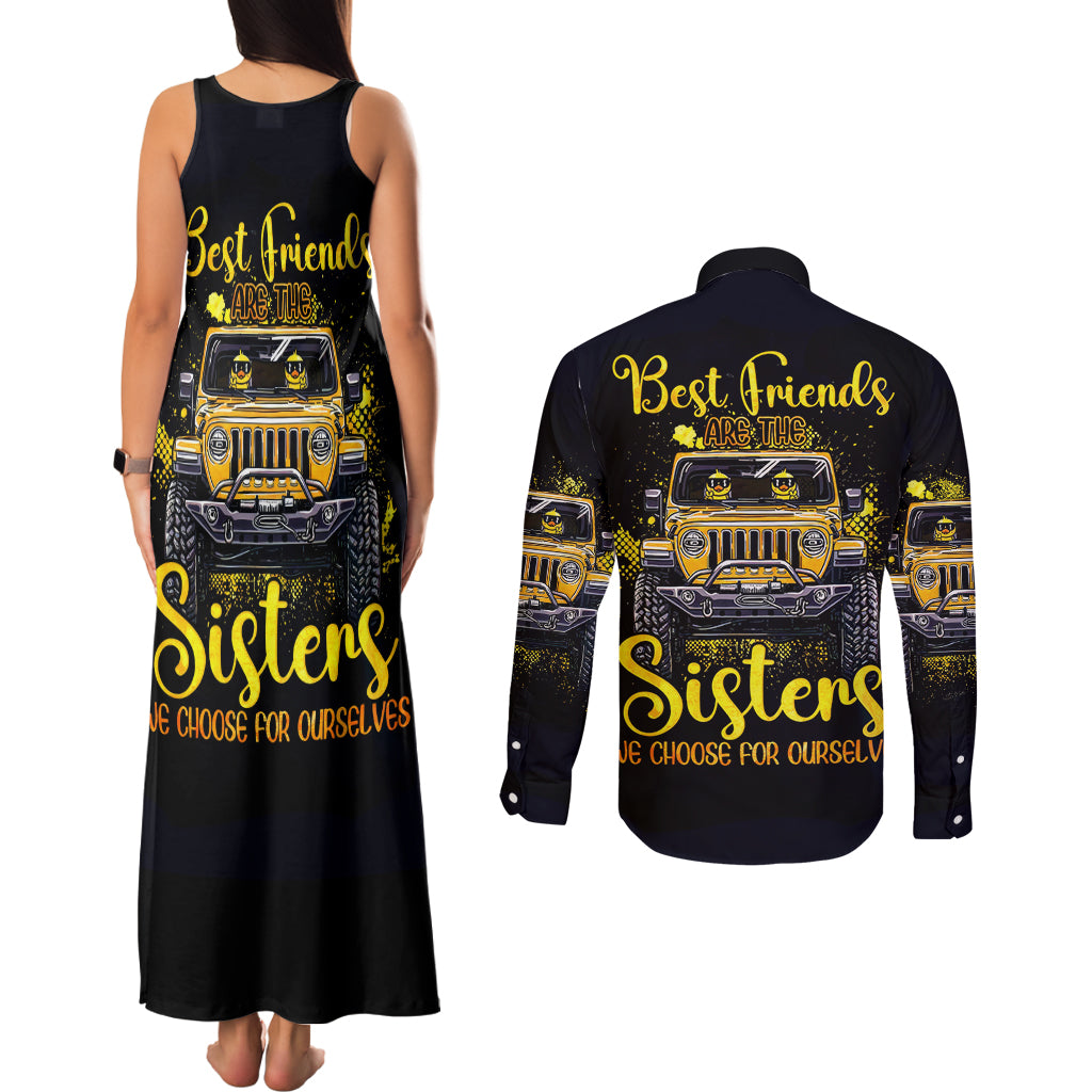 duck-jeep-couples-matching-tank-maxi-dress-and-long-sleeve-button-shirt-best-friend-are-the-sisters