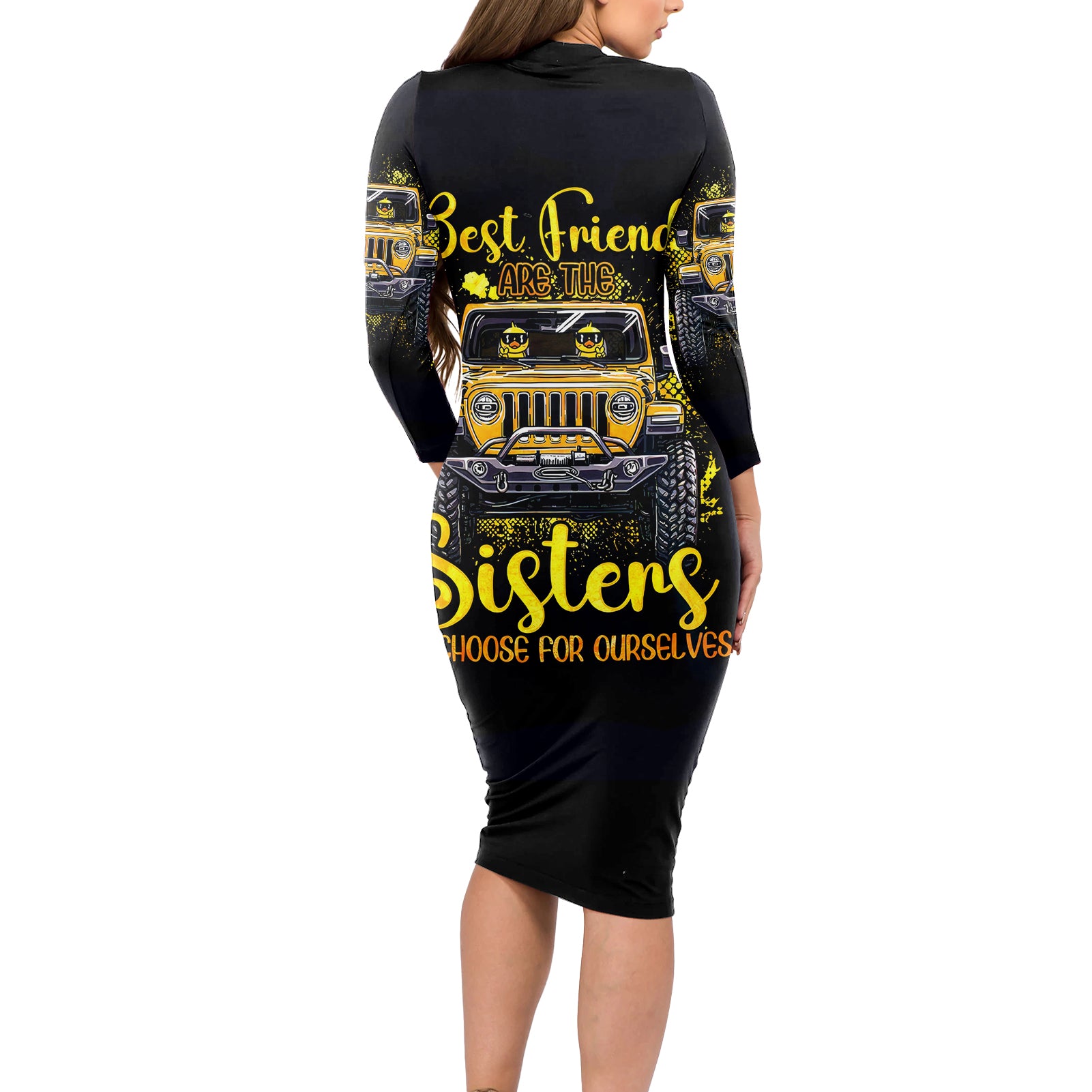 duck-jeep-long-sleeve-bodycon-dress-best-friend-are-the-sisters