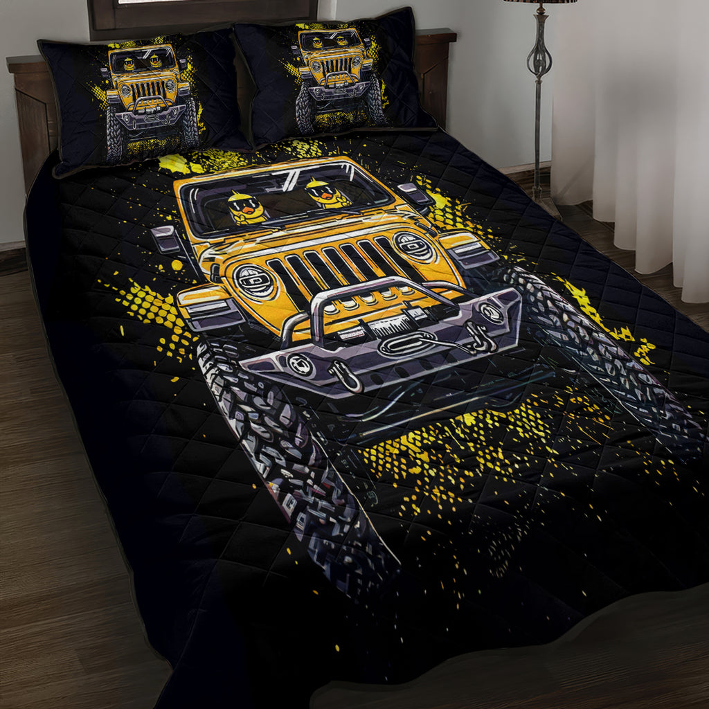 duck-jeep-quilt-bed-set-best-friend-are-the-sisters