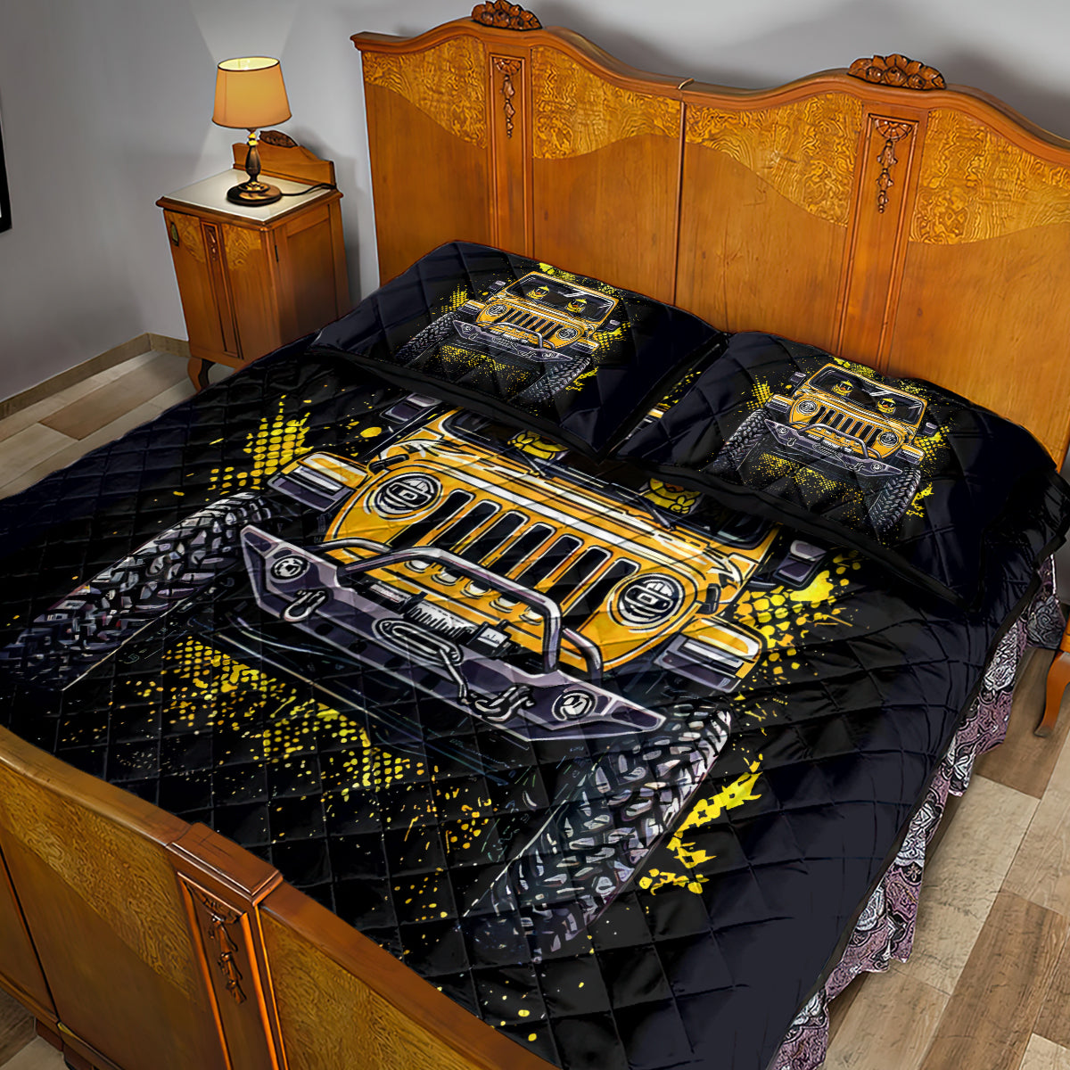duck-jeep-quilt-bed-set-best-friend-are-the-sisters