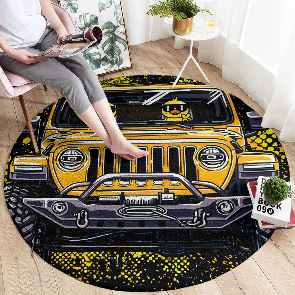 duck-jeep-round-carpet-best-friend-are-the-sisters