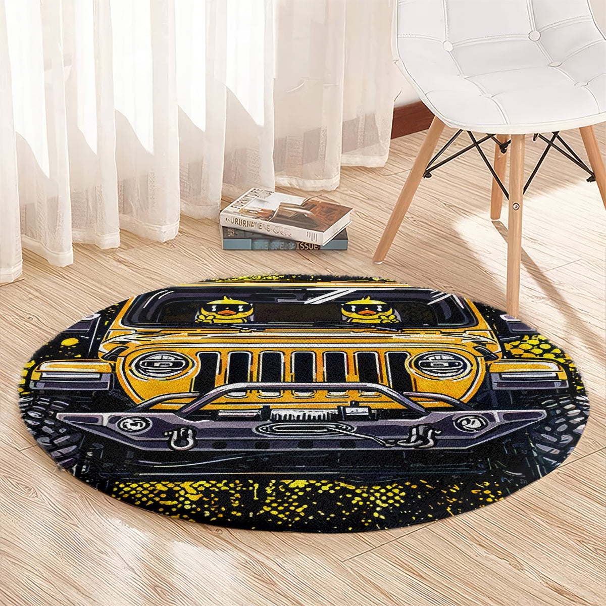 duck-jeep-round-carpet-best-friend-are-the-sisters