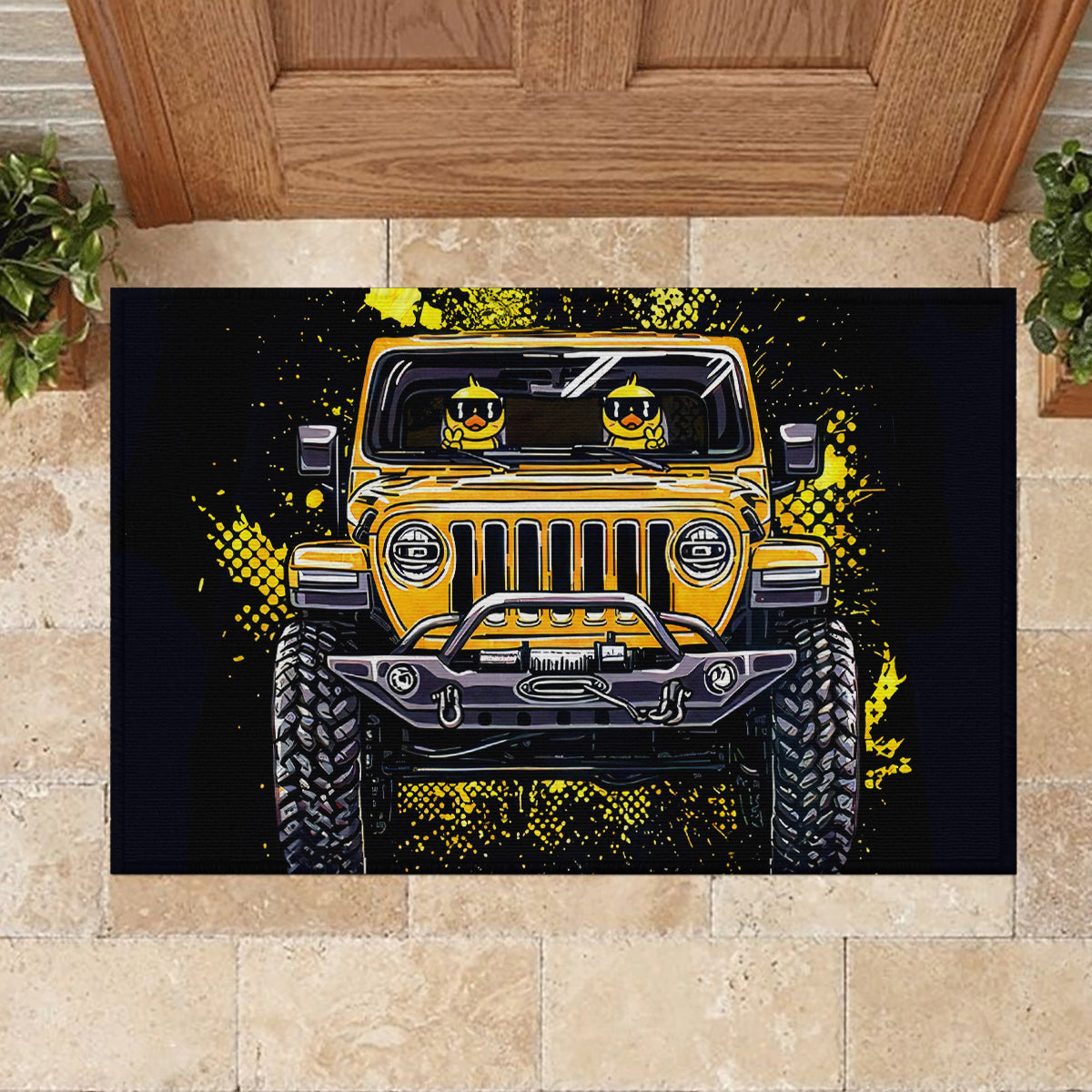 duck-jeep-rubber-doormat-best-friend-are-the-sisters
