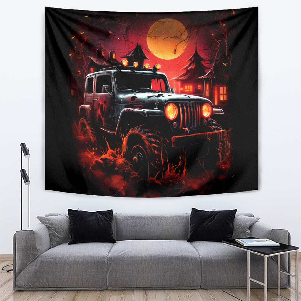 dirty-jeep-tapestry-get-dirty-go-mudding