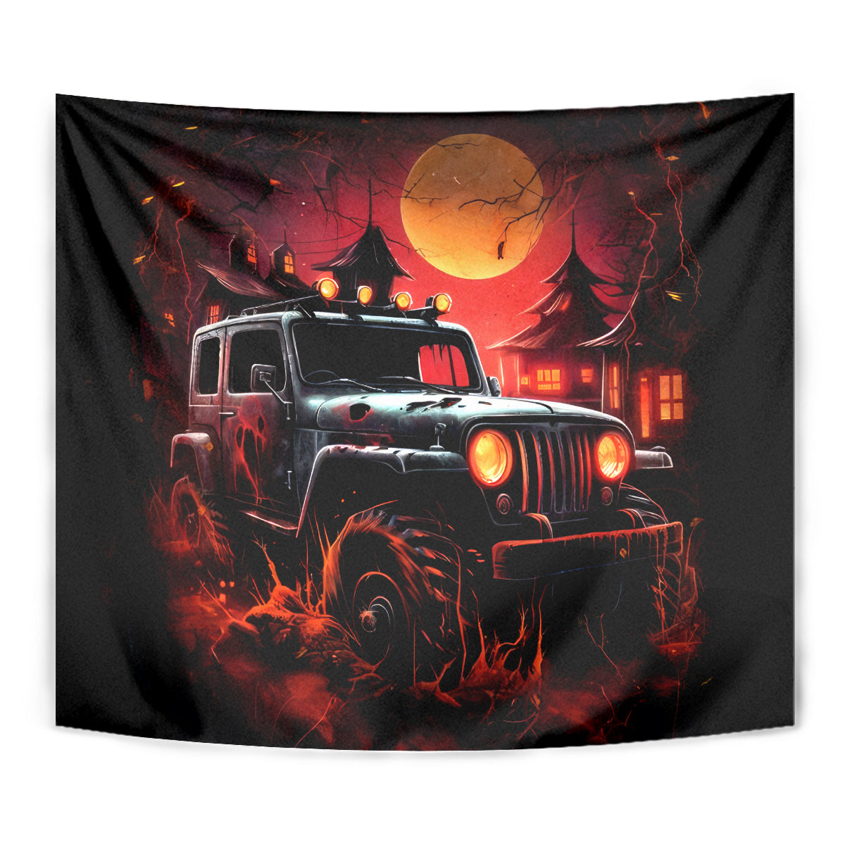 dirty-jeep-tapestry-get-dirty-go-mudding