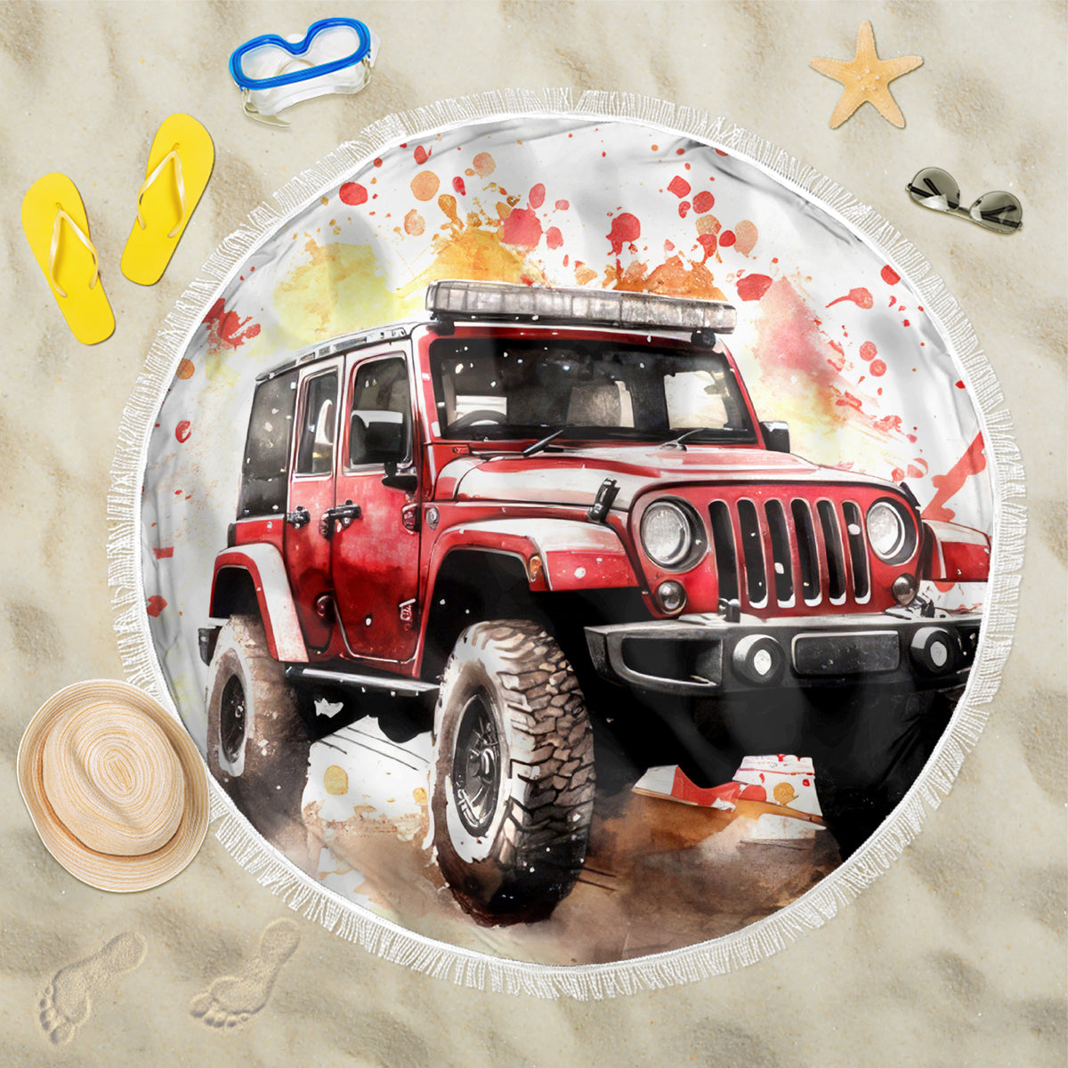 red-jeep-beach-blanket-i-like-stay-in-my-jeep-its-too-people-outside