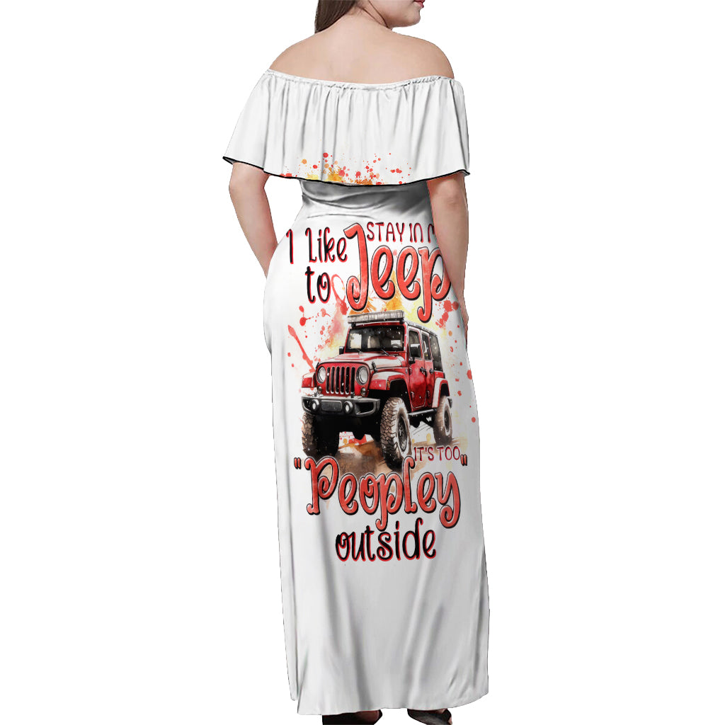 red-jeep-off-shoulder-maxi-dress-i-like-stay-in-my-jeep-it-s-too-people-outside