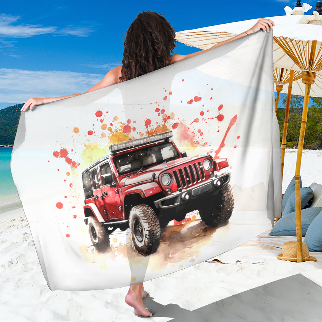 red-jeep-sarong-i-like-stay-in-my-jeep-its-too-people-outside