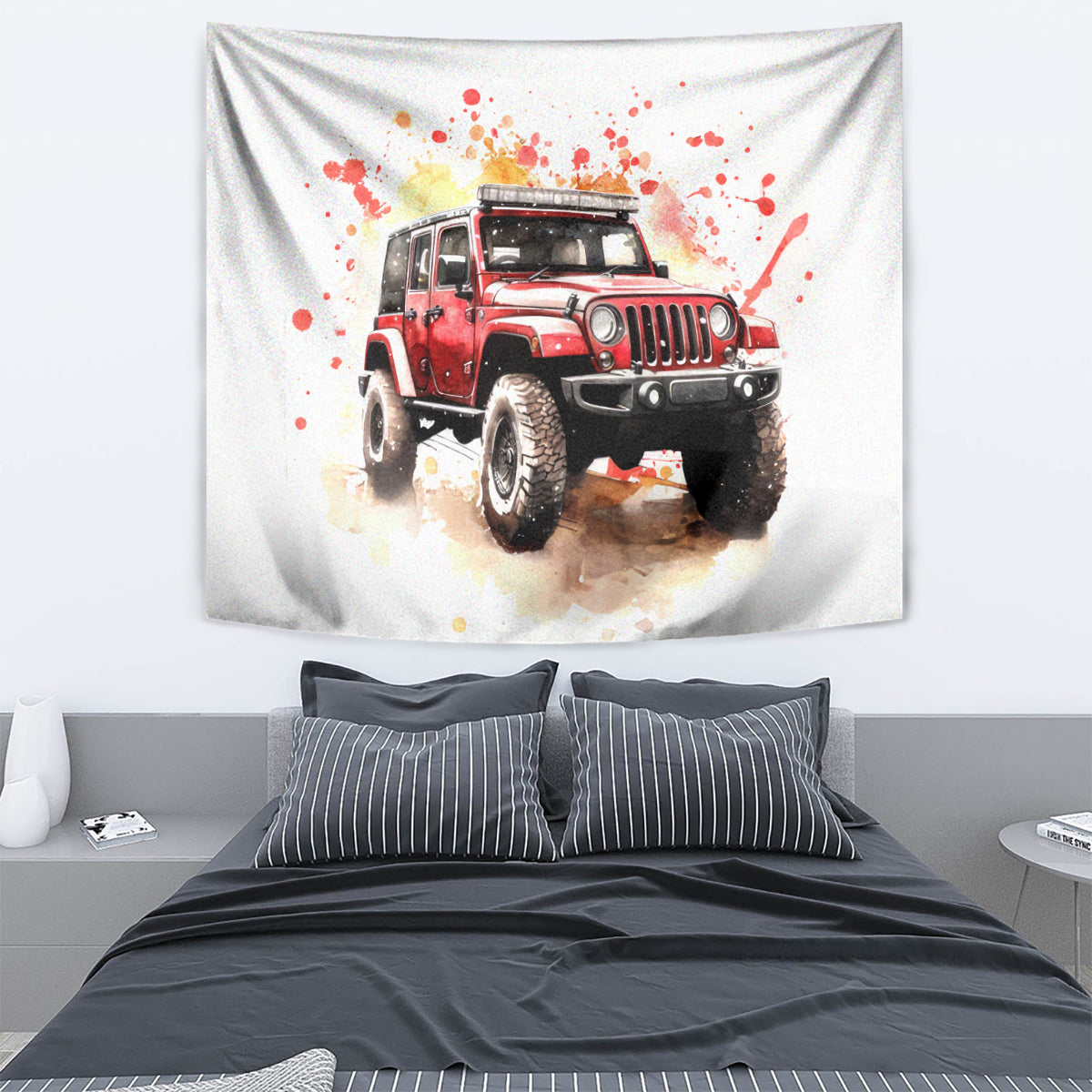 red-jeep-tapestry-i-like-stay-in-my-jeep-its-too-people-outside
