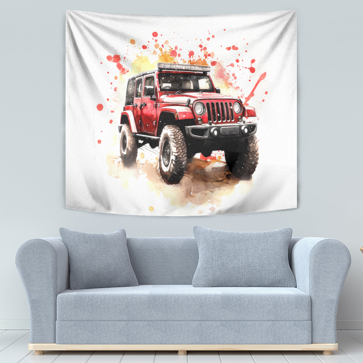 red-jeep-tapestry-i-like-stay-in-my-jeep-its-too-people-outside