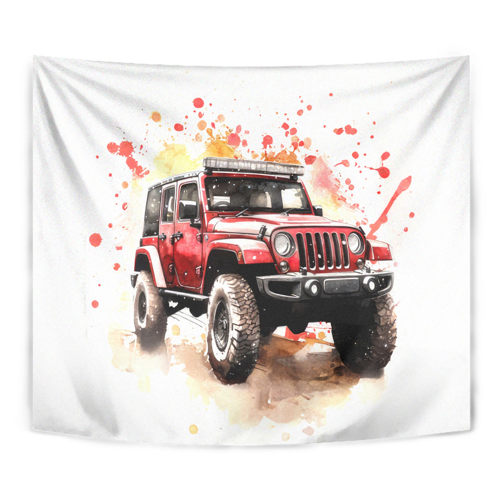 red-jeep-tapestry-i-like-stay-in-my-jeep-its-too-people-outside