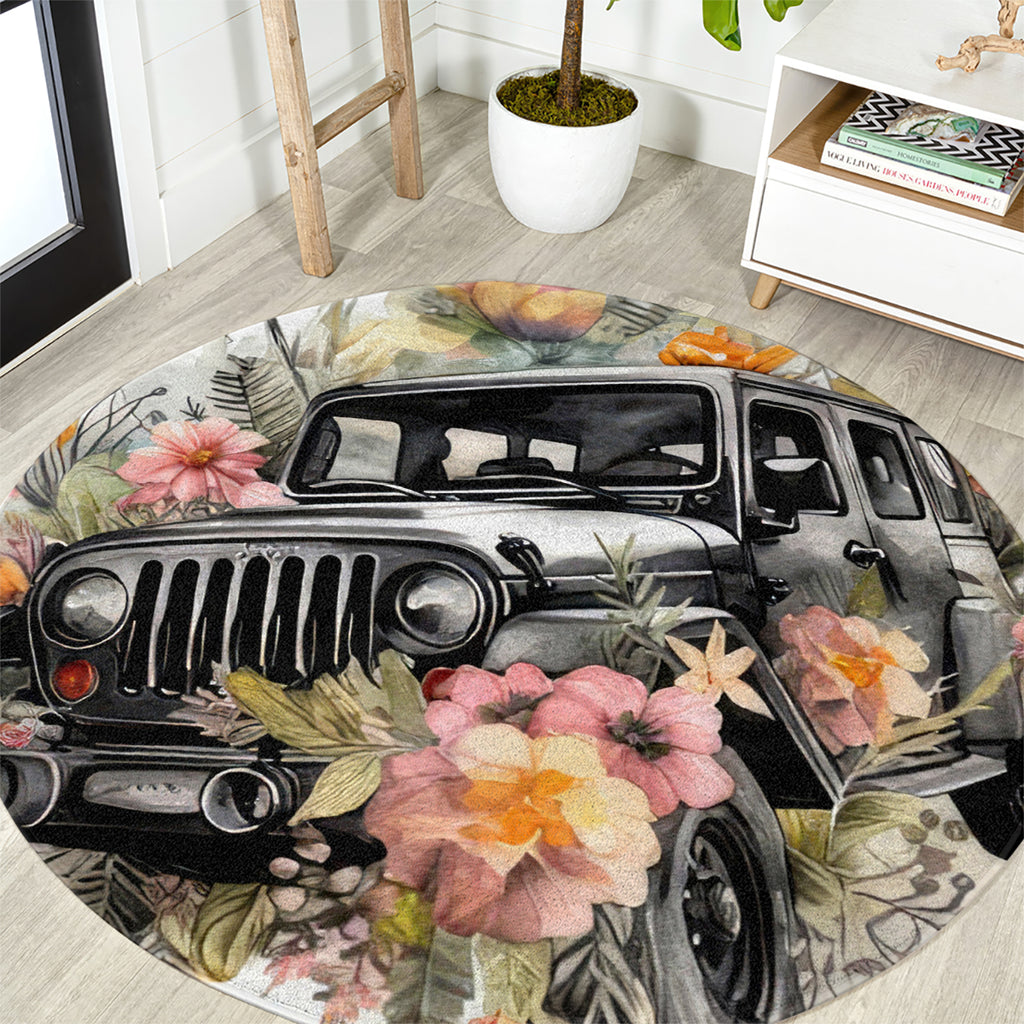 flower-jeep-round-carpet-i-work-hard-so-my-jeep-can-have-a-better-life