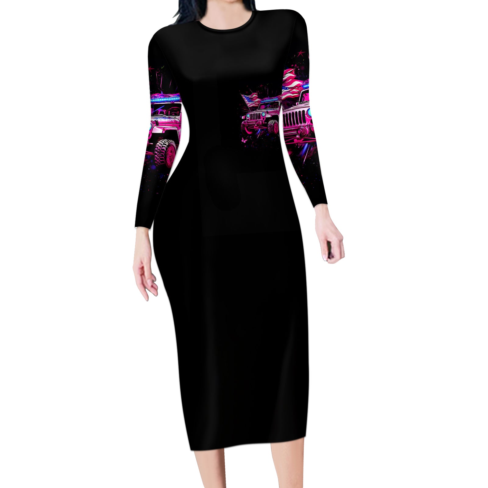 pink-jeep-long-sleeve-bodycon-dress-if-you-dont-own-one-you-ll-never-understand