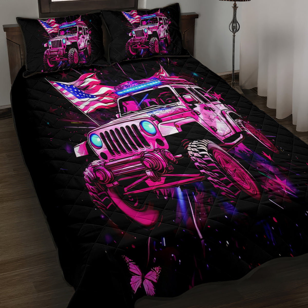 pink-jeep-quilt-bed-set-if-you-dont-own-one-you-ll-never-understand