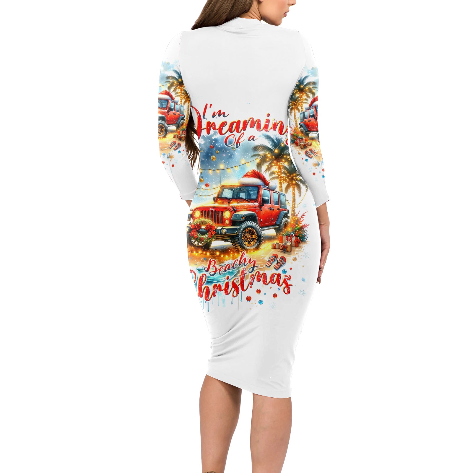 christmas-beach-jeep-long-sleeve-bodycon-dress-im-dreaming-of-a-beachy-christmas