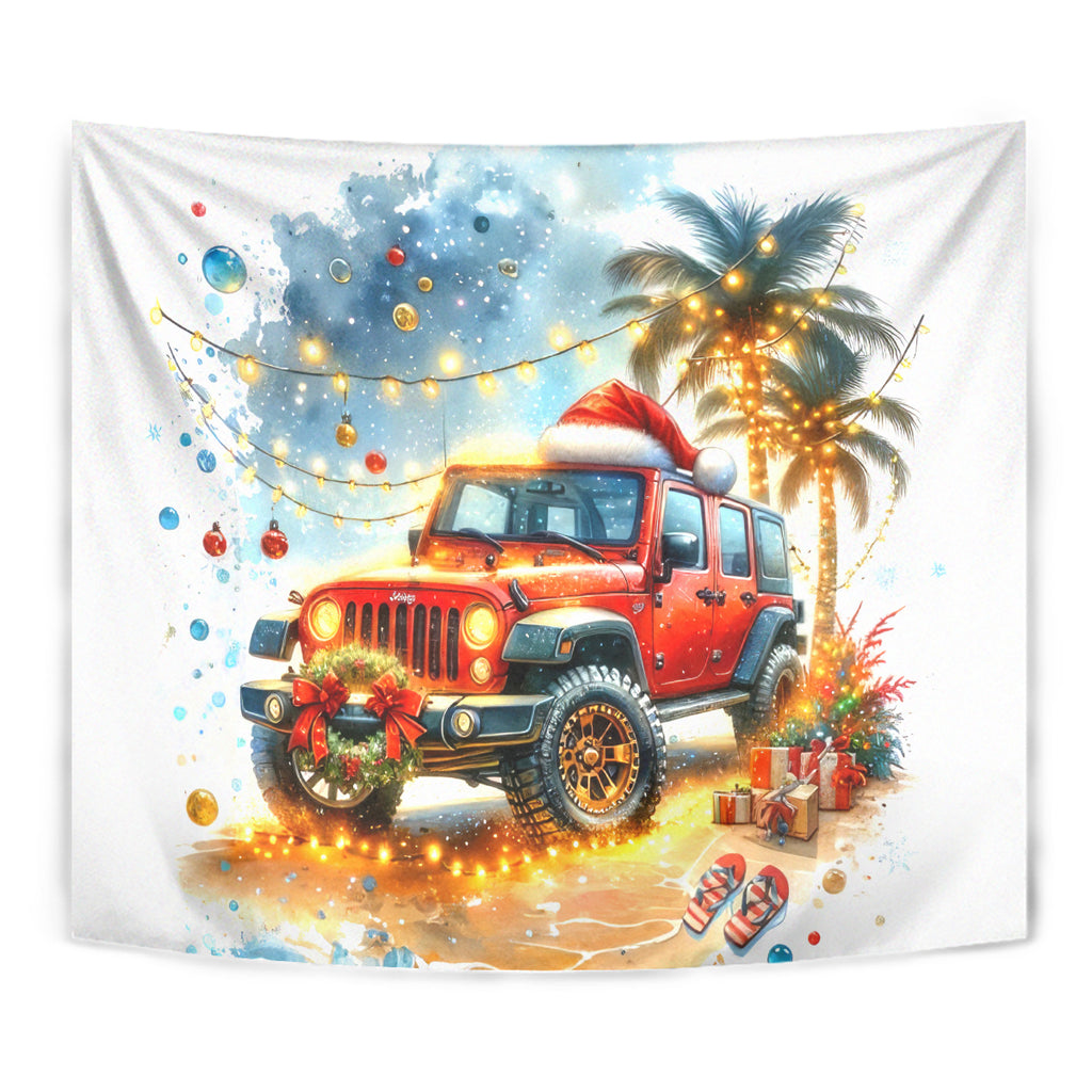 christmas-beach-jeep-tapestry-im-dreaming-of-a-beachy-christmas