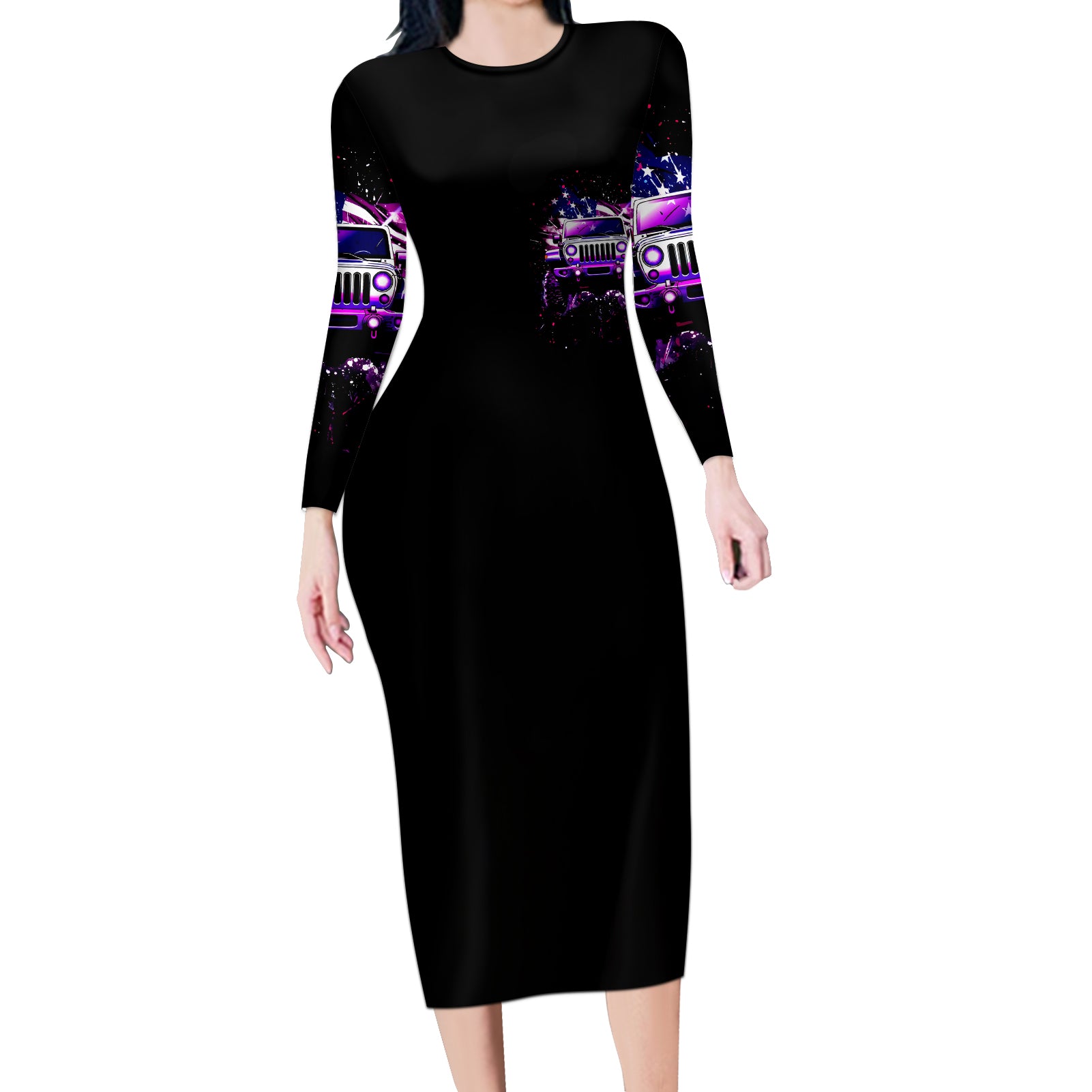 purple-jeep-long-sleeve-bodycon-dress-jeep-girl-iam-who-iam-your-approval-isnt-needed