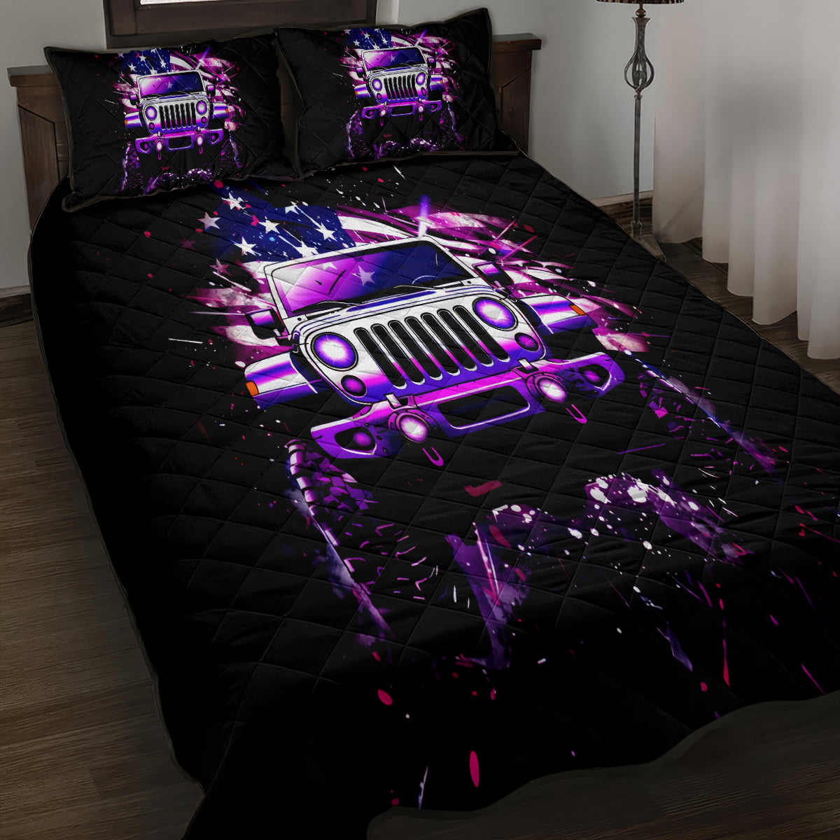 purple-jeep-quilt-bed-set-jeep-girl-iam-who-iam-your-approval-isnt-needed