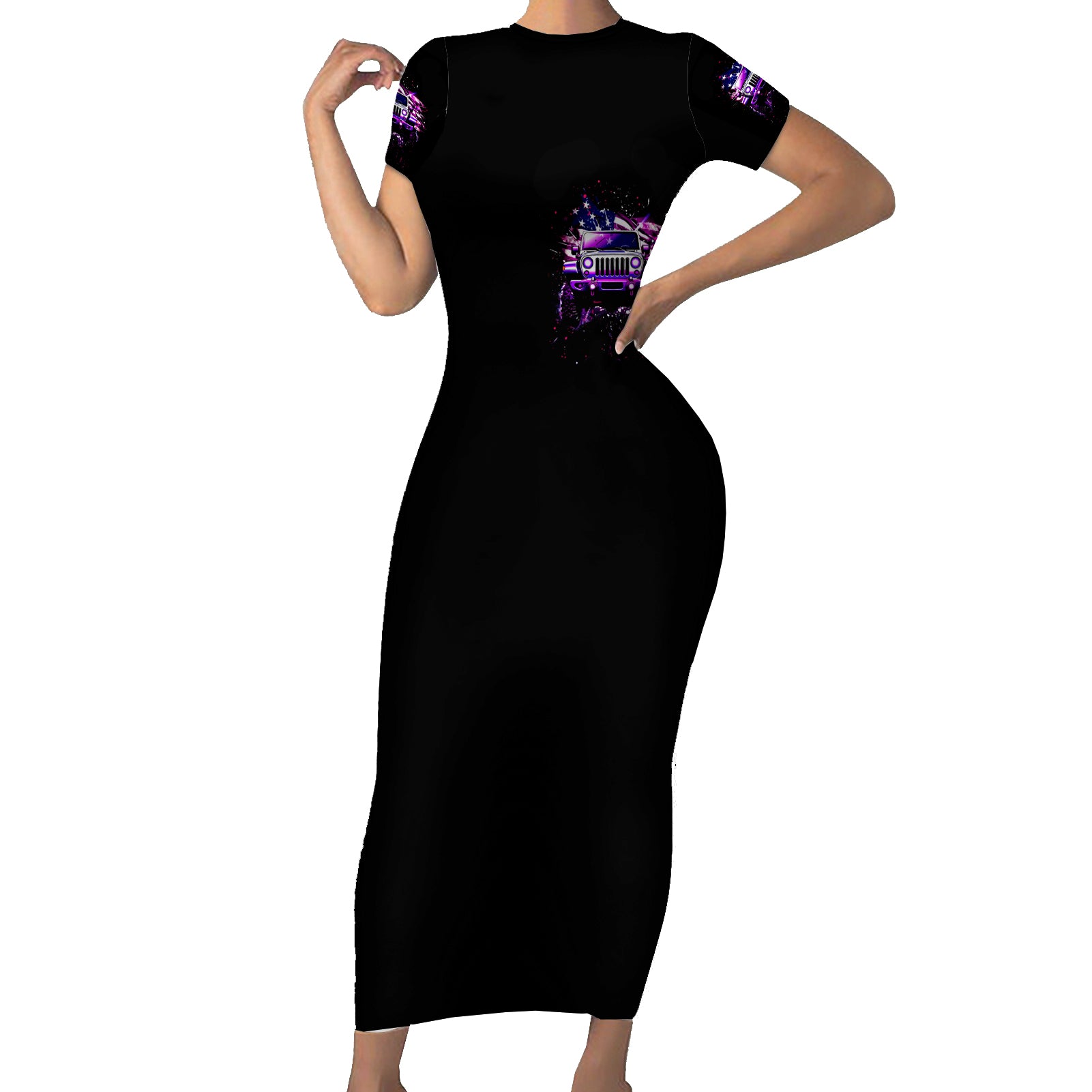 purple-jeep-short-sleeve-bodycon-dress-jeep-girl-iam-who-iam-your-approval-isnt-needed