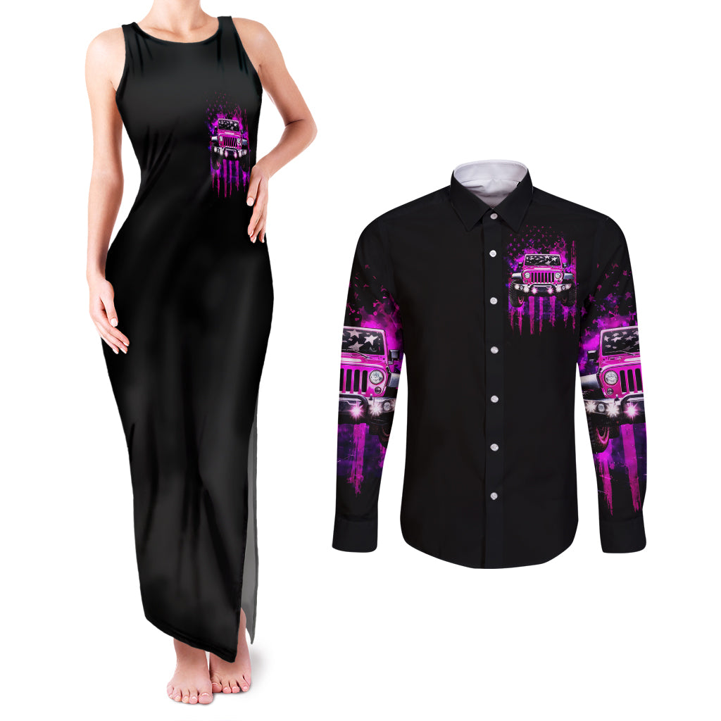 jeep-girl-couples-matching-tank-maxi-dress-and-long-sleeve-button-shirt-jeep-girl-iam-who-iam-your-approval-isnt-needed