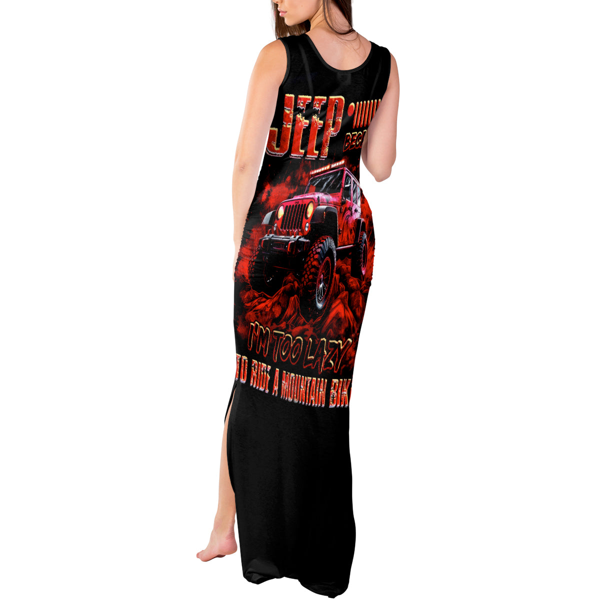 red-jeep-tank-maxi-dress-jeep-because-im-too-lazy-to-ride-a-mountain-bike