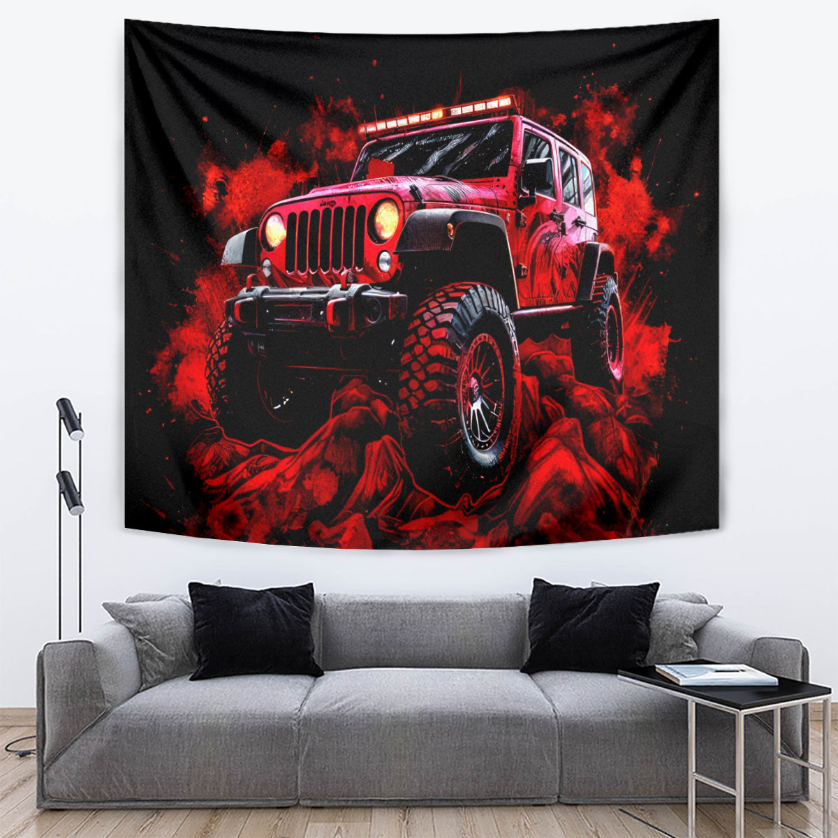 red-jeep-tapestry-jeep-because-im-too-lazy-to-ride-a-mountain-bike