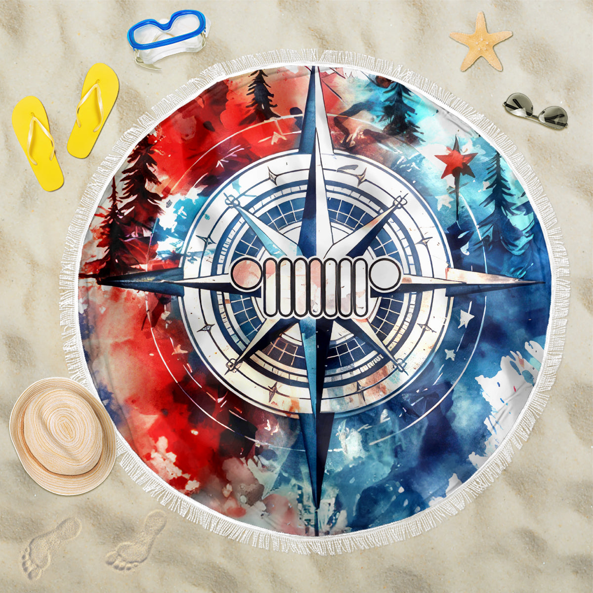 compass-jeep-beach-blanket-jeep-life-american-flag