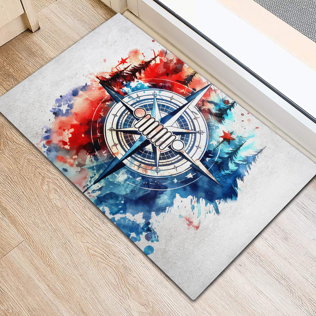 compass-jeep-rubber-doormat-jeep-life-american-flag