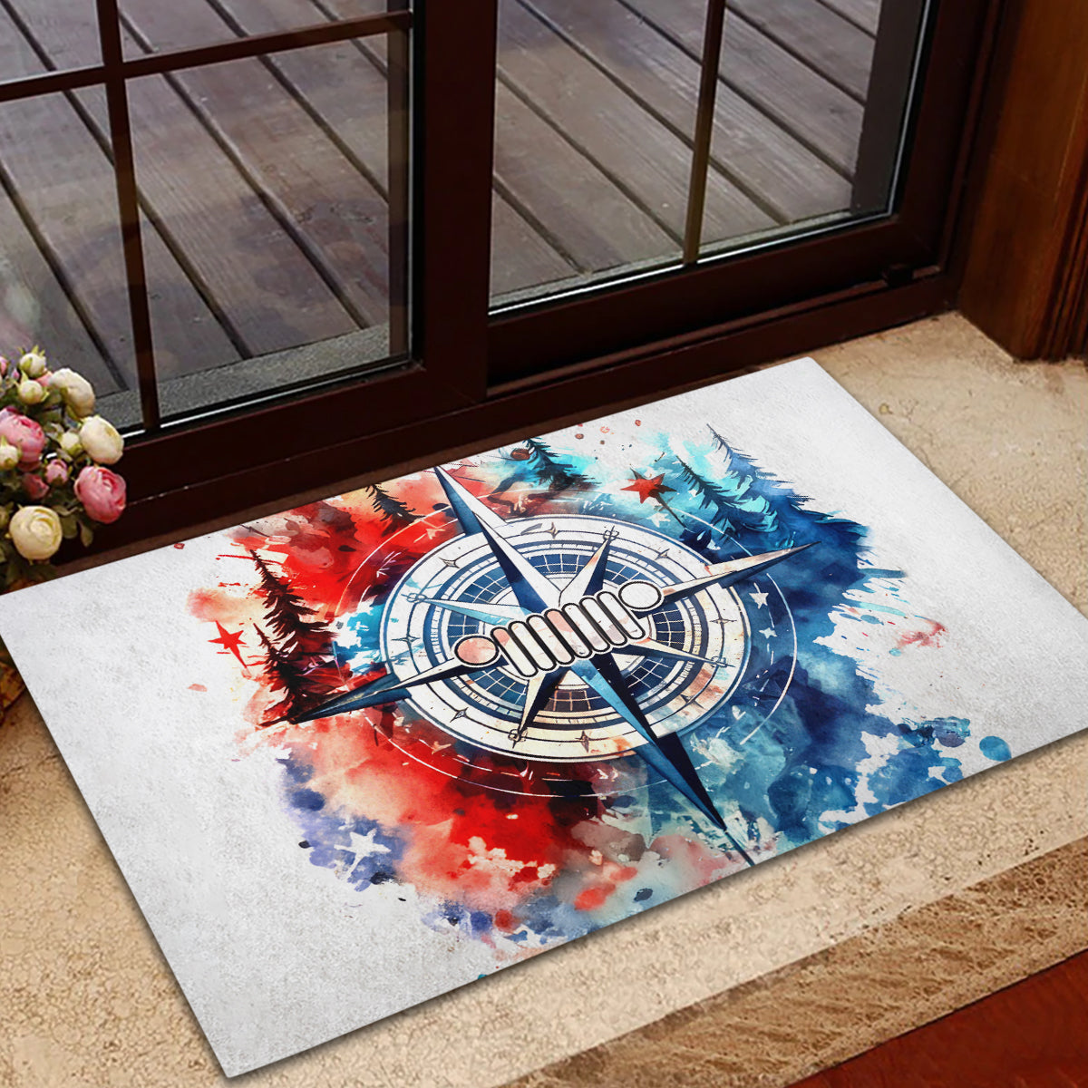 compass-jeep-rubber-doormat-jeep-life-american-flag