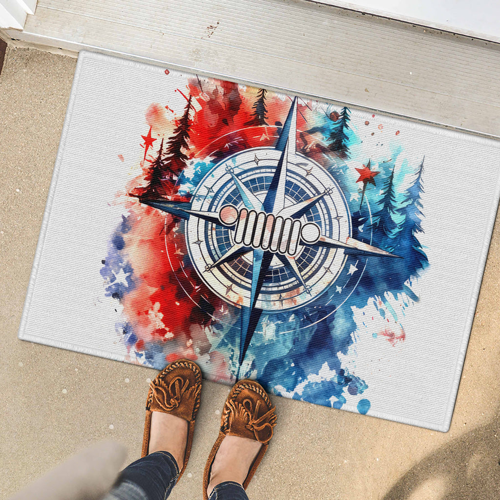 compass-jeep-rubber-doormat-jeep-life-american-flag