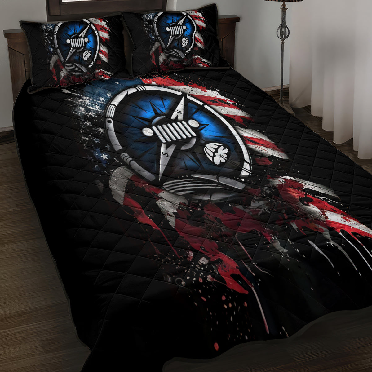 compass-jeep-quilt-bed-set-jeep-life-american-flag