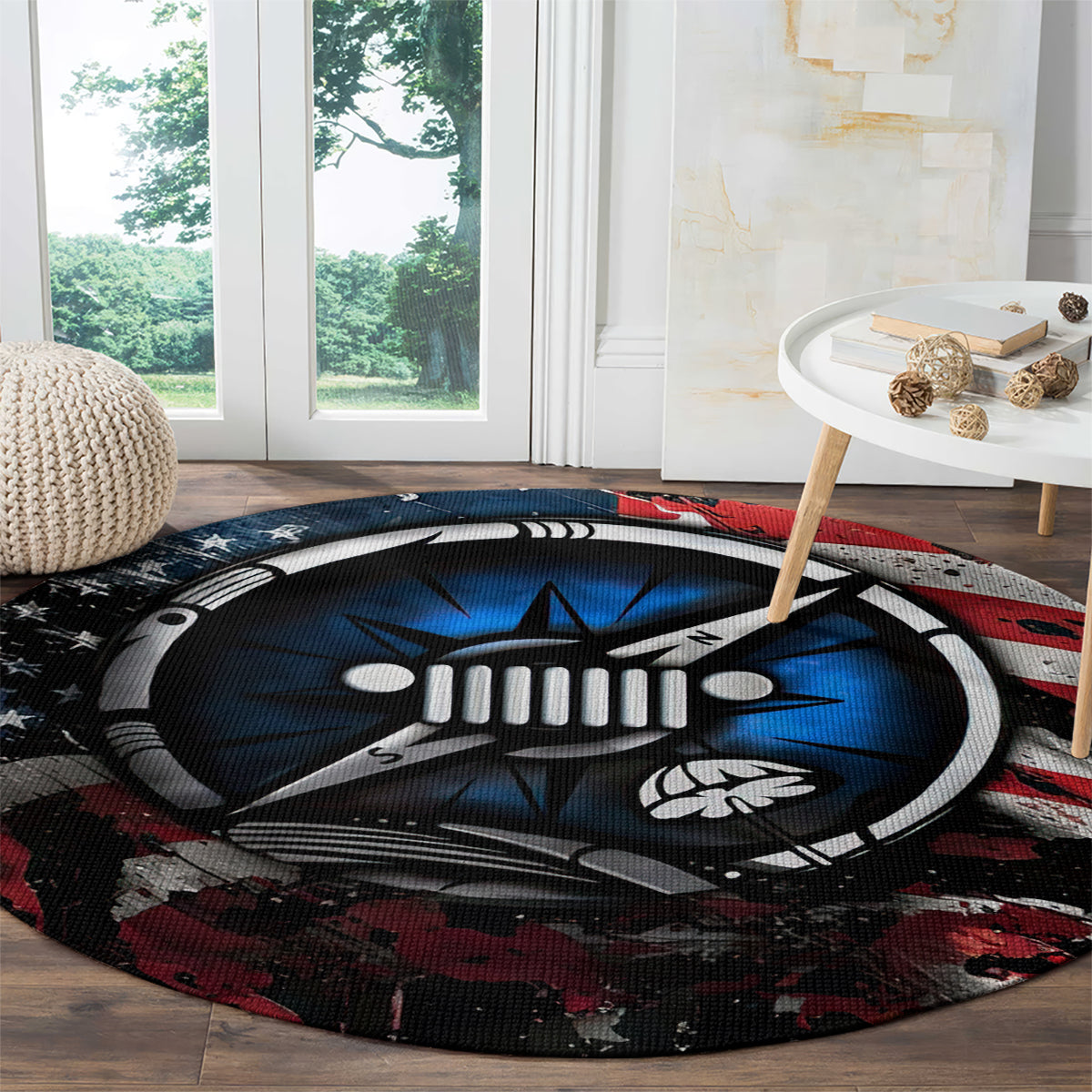 compass-jeep-round-carpet-jeep-life-american-flag