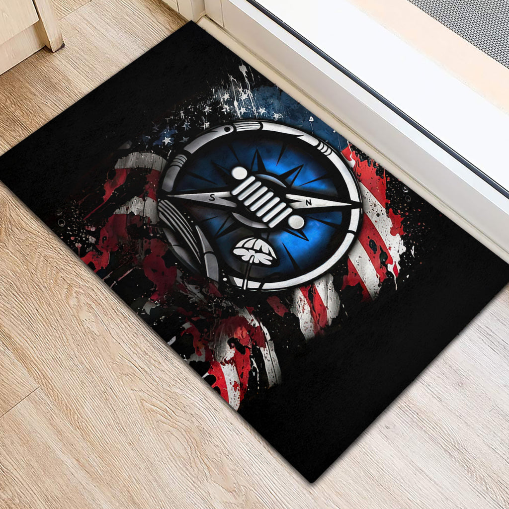 compass-jeep-rubber-doormat-jeep-life-american-flag
