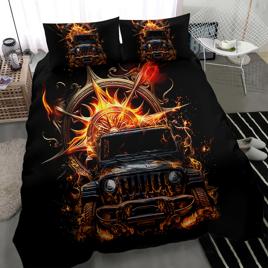 flame-compass-jeep-bedding-set-fire-jeep-life