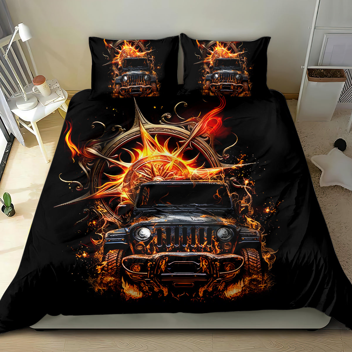 flame-compass-jeep-bedding-set-fire-jeep-life