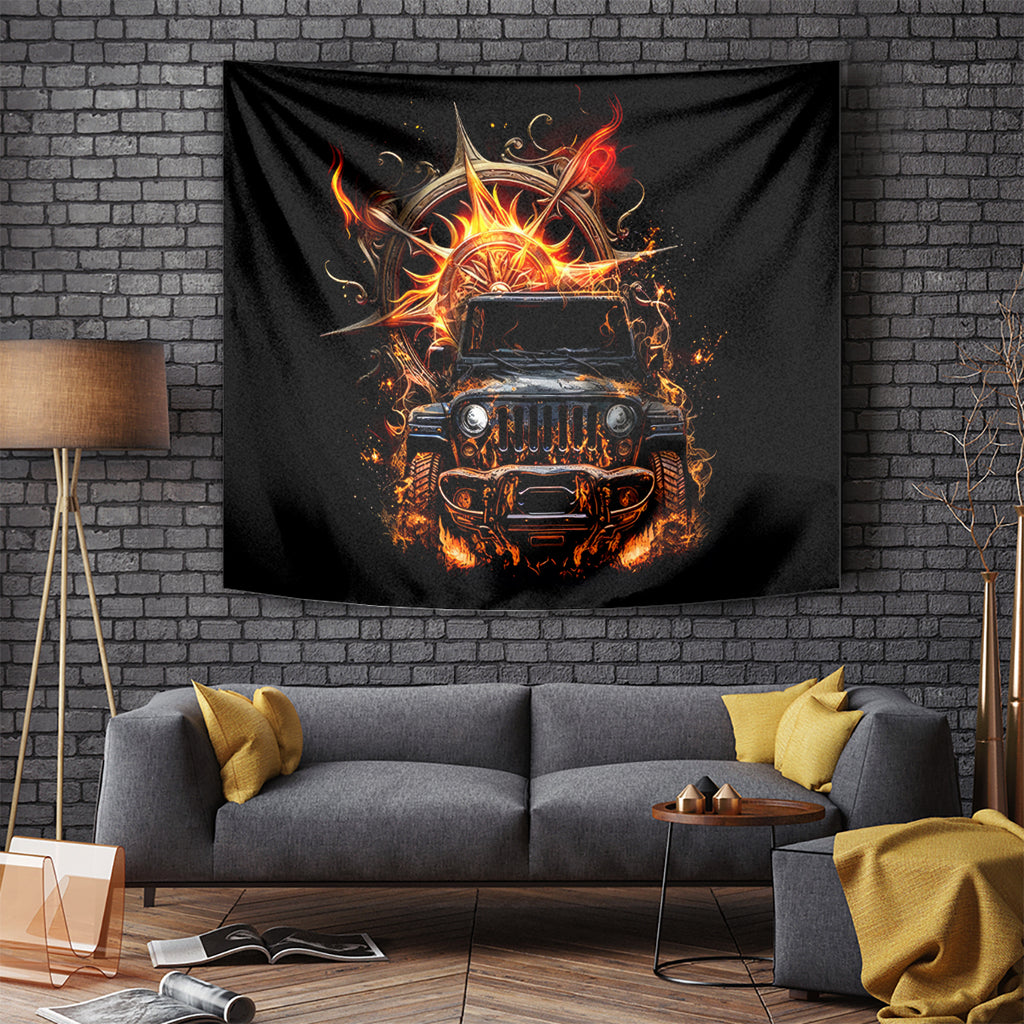 flame-compass-jeep-tapestry-fire-jeep-life