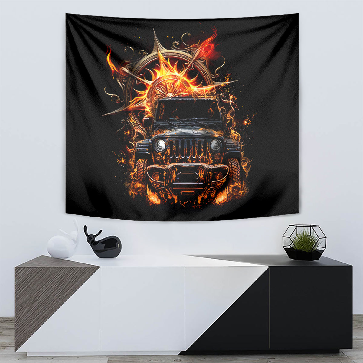 flame-compass-jeep-tapestry-fire-jeep-life