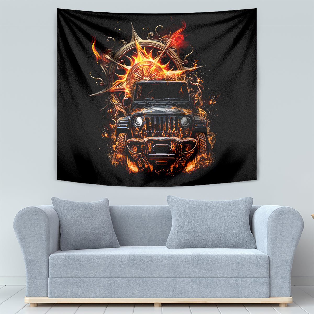 flame-compass-jeep-tapestry-fire-jeep-life