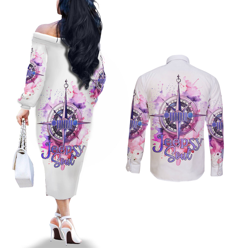 pink-compass-jeep-couples-matching-off-the-shoulder-long-sleeve-dress-and-long-sleeve-button-shirt-jeepsy-soul