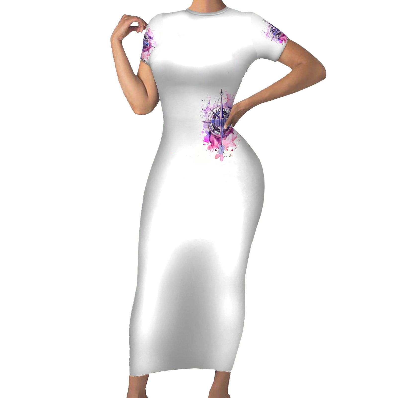 pink-compass-jeep-short-sleeve-bodycon-dress-jeepsy-soul