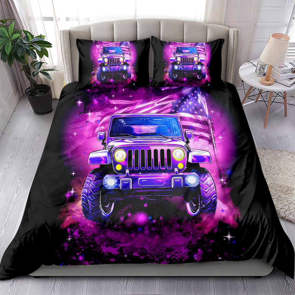 pink-jeep-bedding-set-pink-jeep-american-flag