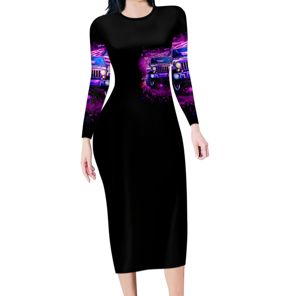 pink-jeep-long-sleeve-bodycon-dress-pink-jeep-american-flag