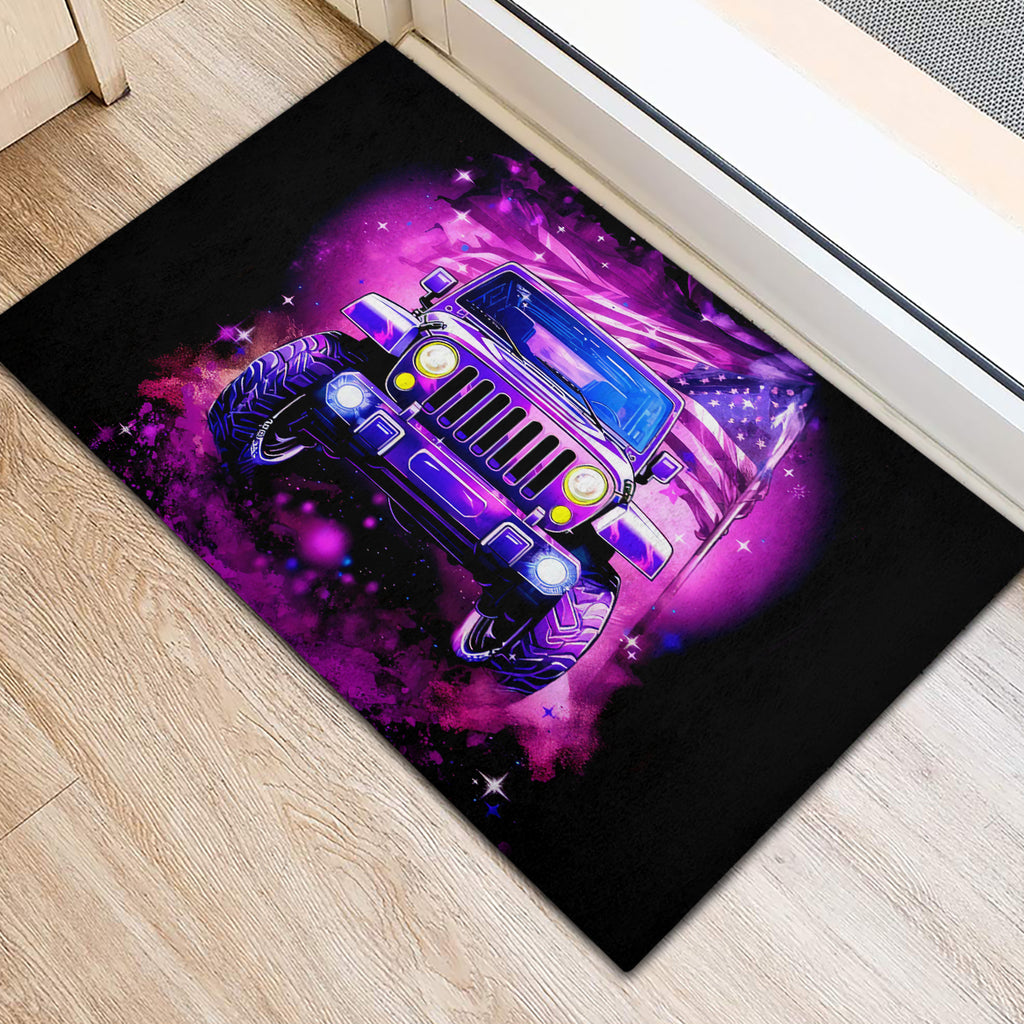 pink-jeep-rubber-doormat-pink-jeep-american-flag