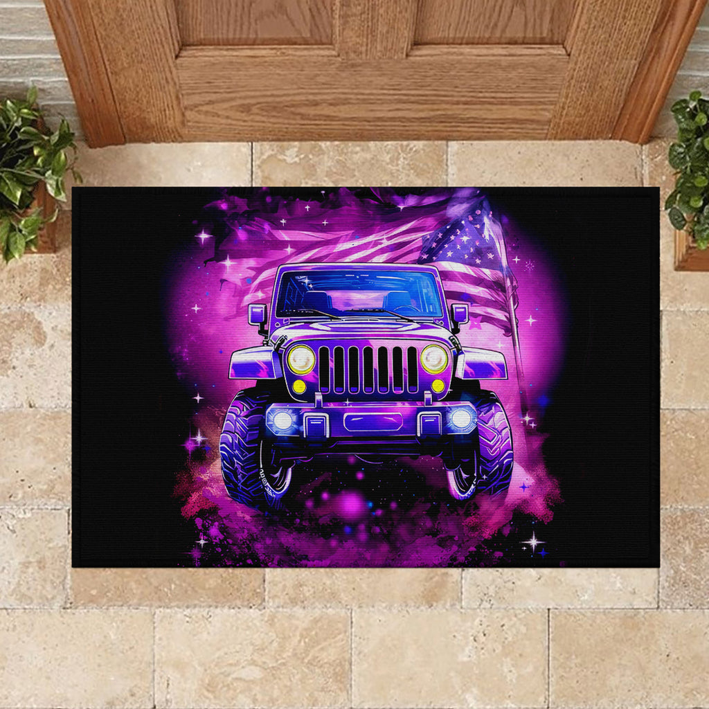 pink-jeep-rubber-doormat-pink-jeep-american-flag