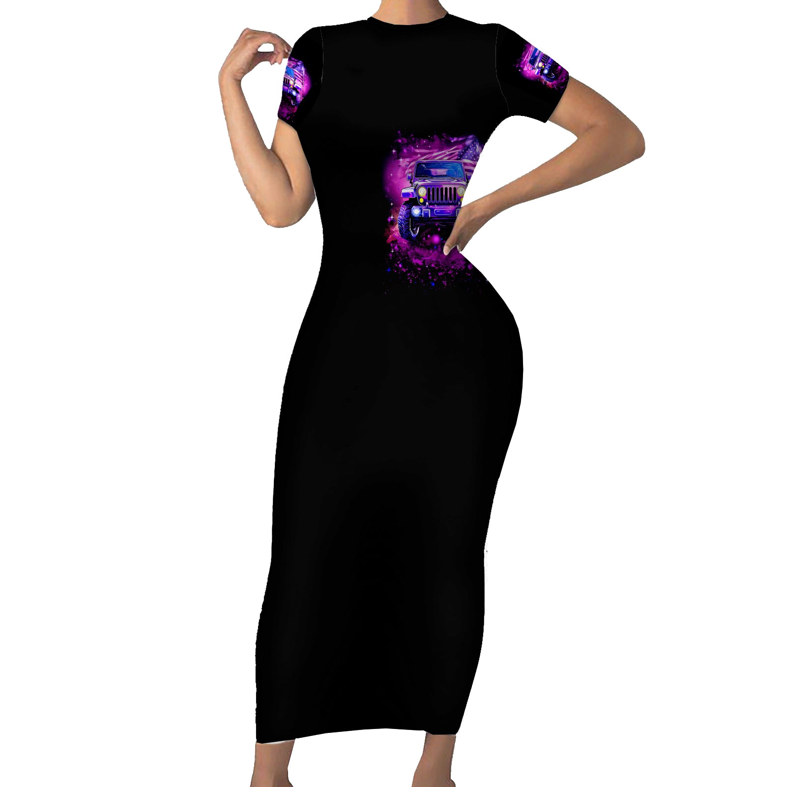 pink-jeep-short-sleeve-bodycon-dress-pink-jeep-american-flag